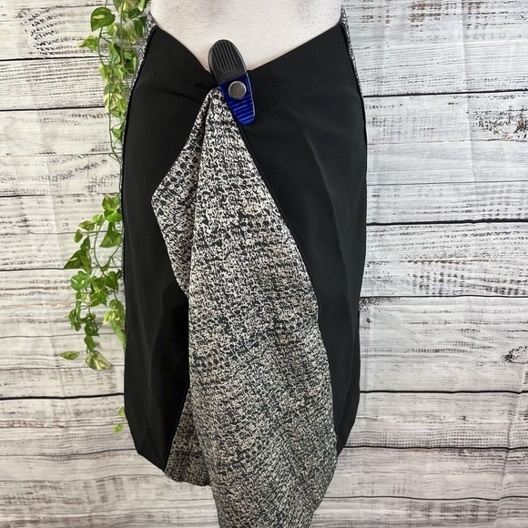 Mynt1792 Skirt Plus size 26W Black Pink Animal Print Straight Knee Career Zipper - Picture 11 of 15